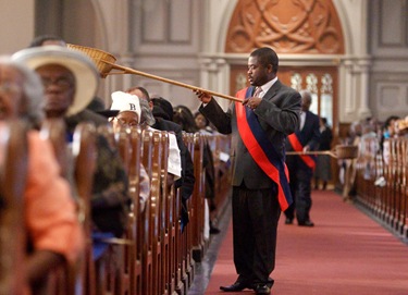 Cardinal Seán P. O’Malley celebrates a memorial Mass at the Cathedral of the Holy Cross March 7, 2010 for the victims of the Jan. 12 earthquake in Haiti. Pilot photo by Gregory L. Tracy