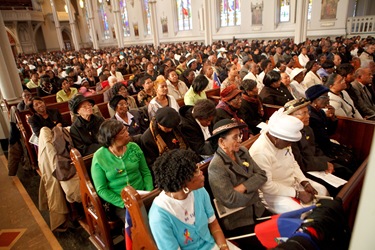 Cardinal Seán P. O’Malley celebrates a memorial Mass at the Cathedral of the Holy Cross March 7, 2010 for the victims of the Jan. 12 earthquake in Haiti. Pilot photo by Gregory L. Tracy