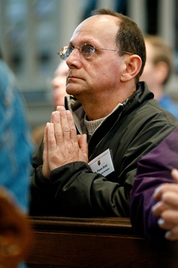 Boston Catholic Men’s Conference featuring speakers from EWTN’s ‘Crossing the Goal’, April 17, 2010 at the Cathedral of the Holy Cross in Boston. Pilot photo/ Gregory L. Tracy