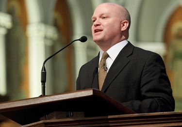 Boston Catholic Men’s Conference featuring speakers from EWTN’s ‘Crossing the Goal’, April 17, 2010 at the Cathedral of the Holy Cross in Boston. Pilot photo/ Gregory L. Tracy