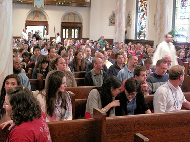 Third Annual Eucharistic Congress, Sacred Heart Church, North End, April 24, 2010.  Pilot photo/ jim Lockwood. 