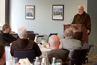 Cardinal Sean P. O'Malley celebrates Mass and meets with superiors of men's religious communities in the Archdiocese of Boston April8, 2010.  Pilot photo/ Gregory L. Tracy