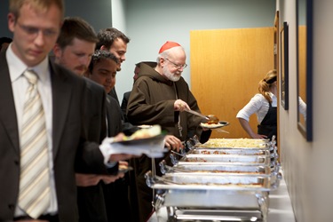 Boston Seminarians gather with Cardinal O'Malley April 30, 2010. Photo by Gregory L. Tracy, The Pilot