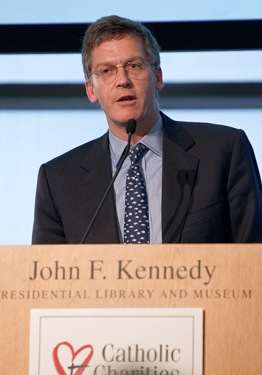 Catholic Charities Annual Spring Gala, held May 20, 2010 at the John F. Kennedy Library in Boston. At the banquet, Ken Hackett, president of Catholic Relief Services, was presented with Charities’ annual Justice and Compassion Award. Pilot photo by Gregory L. Tracy 