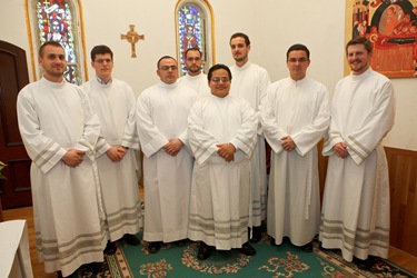 Institution of seven lectors and one acolyte for the Redemptoris Mater House of Formation at Our Lady of the Assumption Church in East Boston May 5, 2010. Photo by Gregory L. Tracy, www.GregoryTracy.com