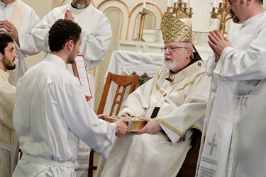 Institution of seven lectors and one acolyte for the Redemptoris Mater House of Formation at Our Lady of the Assumption Church in East Boston May 5, 2010. Photo by Gregory L. Tracy, www.GregoryTracy.com