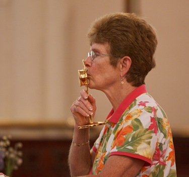 Relics of Blessed Teresa of Calcutta are displayed at St. Margaret Church of Blessed Mother Teresa Parish in Dorchester, June 18, 2010. Pilot photo by Gregory L. Tracy