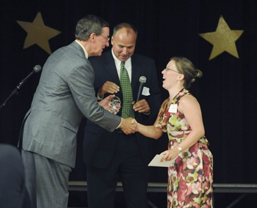 Awards night at the Pope John Paul II Catholic Academy in Dorchester, Wednesday, June 2, 2010. (Photo/Lisa Poole)