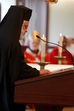 Greek Orthodox Metropolitan Methodios joins Cardinal O’Malley for Mass on Feast of Sts. Peter and Paul at the archdiocese’s Pastoral Center June 29, 2010. Pilot photo by Gregory L. Tracy