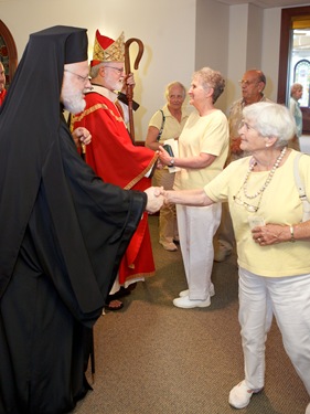 Greek Orthodox Metropolitan Methodios joins Cardinal O’Malley for Mass on Feast of Sts. Peter and Paul at the archdiocese’s Pastoral Center June 29, 2010. Pilot photo by Gregory L. Tracy