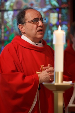 It was annouced at a June 30, 2010 press conference that Fathers Peter Uglietto and Arthur Kennedy have been named by Pope Benedict to be new auxiliary bishops of Boston.  Following the press conference the new bishops-elect concelbrated Mass with Cardinal Seán P. O’Malley.  Photo by Gregory L. Tracy, The Pilot