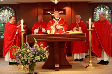 It was annouced at a June 30, 2010 press conference that Fathers Peter Uglietto and Arthur Kennedy have been named by Pope Benedict to be new auxiliary bishops of Boston.  Following the press conference the new bishops-elect concelbrated Mass with Cardinal Seán P. O’Malley.  Photo by Gregory L. Tracy, The Pilot