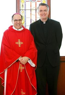 It was annouced at a June 30, 2010 press conference that Fathers Peter Uglietto and Arthur Kennedy have been named by Pope Benedict to be new auxiliary bishops of Boston.  Following the press conference the new bishops-elect concelbrated Mass with Cardinal Seán P. O’Malley.  Photo by Gregory L. Tracy, The Pilot