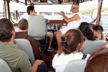 Cardinal Sean O'Malley takes a Boston Duck Boat tour Sept. 2, 2010. Photo by Gregory L. Tracy, The Pilot