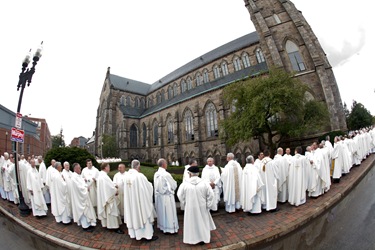 Episcopal ordination of Boston auxiliary Bishops Arthur Kennedy and Peter Uglietto, Sept. 14, 2010. Pilot photo by Gregory L. Tracy