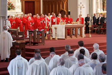 Episcopal ordination of Boston auxiliary Bishops Arthur Kennedy and Peter Uglietto, Sept. 14, 2010. Pilot photo by Gregory L. Tracy