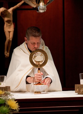 Cardinal's 'Jesu Caritas' meeting with recently ordained priests Sept. 15, 2010. Pilot photo by Gregory L. Tracy