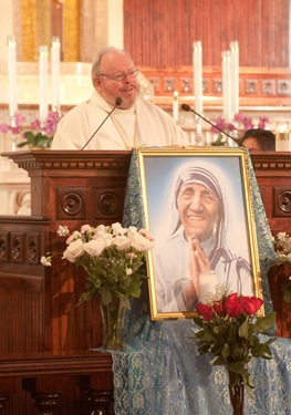 Mass to mark the 10th anniversary of the death of Blessed Mother Teresa of Calcutta, Sept. 4, 2010 at Blessed Mother Teresa Parish in Dorchester. Pilot photo by Jim Lockwood