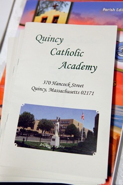 Cardinal Seán P. O’Malley celebrates the opening Mass of Quincy Catholic Academy at Sacred Heart Church Sept. 8, 2010. Following the Mass, Cardinal O’Malley was given a tour of the school’s facilities by principal Catherine Cameron.
Photo by Gregory L. Tracy/ The Pilot
