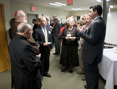 Former U.S. Ambassador to the Holy See Mary Ann Glendon receives the faith in the Marketplace Award from the Boston chapter of Legatus, Oct. 21, 2010. Pilot photo by Jim Lockwood