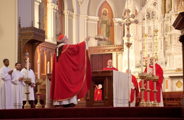 The Annual Red Mass is celebrated at the Cathedral of the Holy Cross, Sept. 26, 2010. The Red Mass Luncheon feature keynote speaker Prof. Helen Alvare. Pilot photo by Jim Lockwood