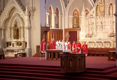 The Annual Red Mass is celebrated at the Cathedral of the Holy Cross, Sept. 26, 2010. The Red Mass Luncheon feature keynote speaker Prof. Helen Alvare. Pilot photo by Jim Lockwood