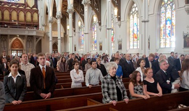 The Annual Red Mass is celebrated at the Cathedral of the Holy Cross, Sept. 26, 2010. The Red Mass Luncheon feature keynote speaker Prof. Helen Alvare. Pilot photo by Jim Lockwood