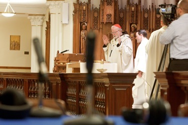 Mass and inaugural broadcast of WQM 1060 AM, Nov. 1 at the Cathedralof the Holy Cross. Pilot photo by Gregory L. Tracy