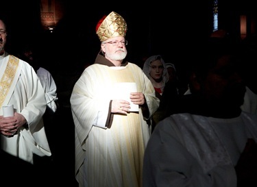 Mass with Boston pro-life pilgrims at Sacred Heart Church, Washington, D.C. Jan. 24, 2011. Pilot photo by Gregory L. Tracy