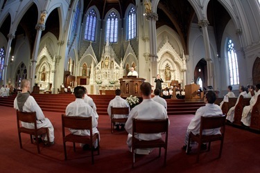 Ordination of transitional deacons, Jan. 22, 2011. Pilot photo by Gregory L. Tracy