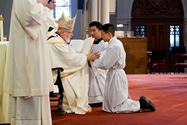 Ordination of transitional deacons, Jan. 22, 2011. Pilot photo by Gregory L. Tracy