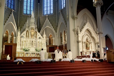 Ordination of transitional deacons, Jan. 22, 2011. Pilot photo by Gregory L. Tracy