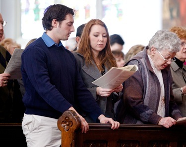 Rite of the Election, March 13, 2011. Photo by Gregory L. Tracy, The Pilot