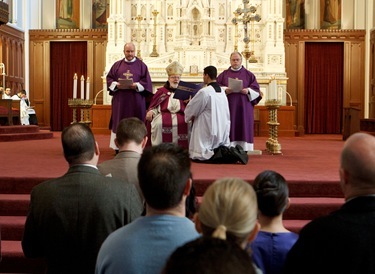 Rite of the Election, March 13, 2011. Photo by Gregory L. Tracy, The Pilot