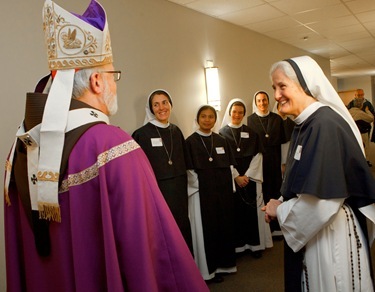 Presentation by Sisters for Life March 16, 2011. Pilot photo by Gregory L. Tracy