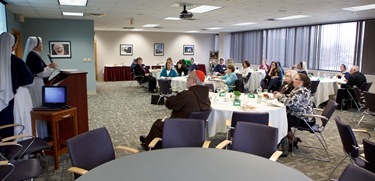 Presentation by Sisters for Life March 16, 2011. Pilot photo by Gregory L. Tracy