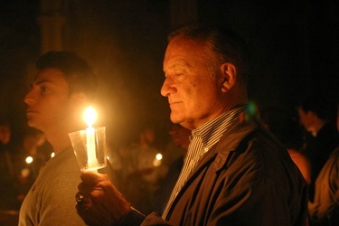 Cardinal Sean P. O'Malley celebrates the Easter Vigil April 23, 2011 at the Cathedral of the Holy Cross.  Pilot photo by Jim Lockwood