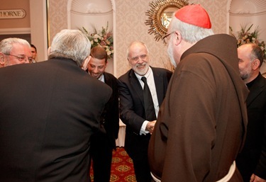 Apsotolic Nuncio Archbishop Pietro Sambi was the guest of honor at the Remptoris Mater Seminary of Boston's second annual gala banquet May 15, 2011. Photo by Gregory L. Tracy