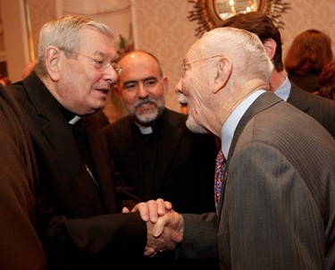 Apsotolic Nuncio Archbishop Pietro Sambi was the guest of honor at the Remptoris Mater Seminary of Boston's second annual gala banquet May 15, 2011. Photo by Gregory L. Tracy