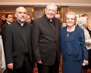 Apsotolic Nuncio Archbishop Pietro Sambi was the guest of honor at the Remptoris Mater Seminary of Boston's second annual gala banquet May 15, 2011. Photo by Gregory L. Tracy