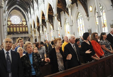 Wedding Anniversary Mass at the Cathedral of the Holy Cross in Boston, Sunday, June 26, 2011. (Photo/Lisa Poole)