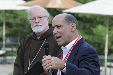 Leadership Circle event with Cardinal Sean at the Monaghan home in Hingham, MA Sunday June 26, 2011.