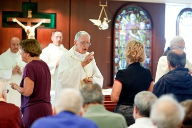 Bishop William McNaughton celebrates 50 years as a bishop, Sept. 6, 2011. Pilot photo by Gregory L. Tracy