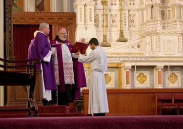 Rite of Election Feb. 26, 2012. Pilot photo/ Christopher S. Pineo