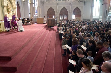 Rite of Election Feb. 26, 2012. Pilot photo/ Christopher S. Pineo