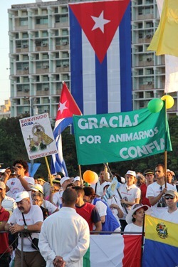 Mass with Pope Benedict XVI, Revolution Square, Havana, March 28, 2012. Photo by Gregory L. Tracy, The Pilot