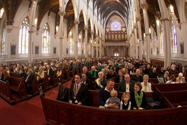 St. Patrick's Day Mass 2012, Cathedral of the Holy Cross. Pilot photo by Gregory L. Tracy