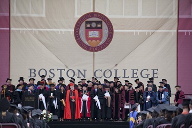 Boston College's Commencement for the class of 2012.