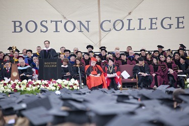 Boston College's Commencement for the class of 2012.