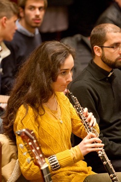 Mass with orchestra and choir of "The Suffering of the Innocents" and Boston members of the Neocatechumenal Way, May 5, 2012 at the Cathedral of the Holy Cross.  Photo by Gregory L. Tracy